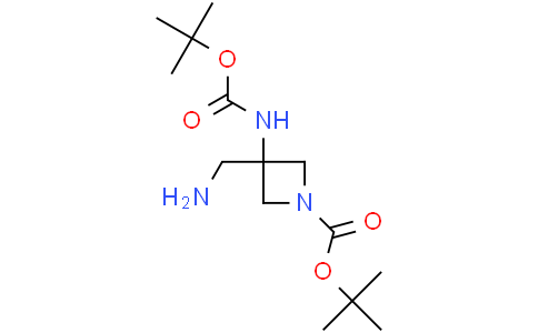 tert-butyl 3-(aminomethyl)-3-{[(tert-butoxy)carbonyl]amino}azetidine-1-carboxylate