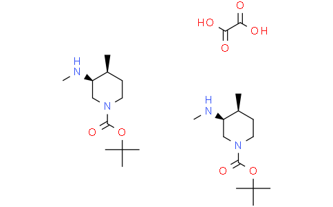 tert-butyl (3S,4S)-4-methyl-3-(methylamino)piperidine-1-carboxylate hemioxalate