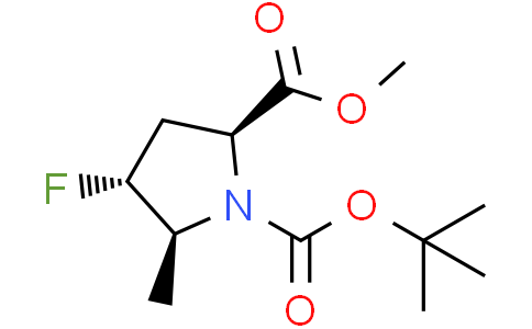 O1-tert-butyl O2-methyl (2S,4R,5S)-4-fluoro-5-methyl-pyrrolidine-1,2-dicarboxylate