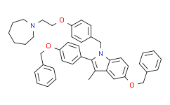 1-(4-(2-(氮杂环庚烷-1-基)乙氧基)苄基)-5-(苄氧基)-2-(4-(苄氧基)苯基)-3-甲基-1H-吲哚,97%