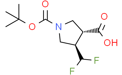 trans-1-tert-butoxycarbonyl-4-(difluoromethyl)pyrrolidine-3-carboxylic acid