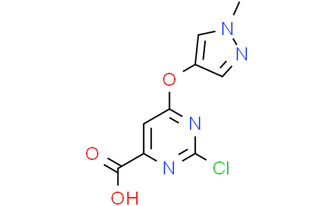2-chloro-6-(1-methylpyrazol-4-yl)oxy-pyrimidine-4-carboxylic acid