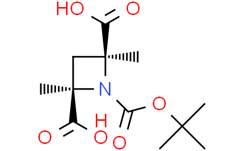 1-tert-butyl 2,4-dimethyl cis-azetidine-1,2,4-tricarboxylate
