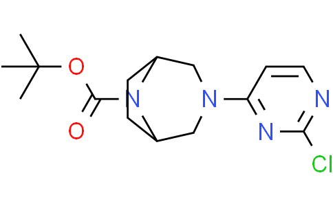 tert-butyl(1R,5S)-3-(2-chloropyrimidin-4-yl)-3,8-diazabicyclo[3.2.1]octane-8-carboxylate