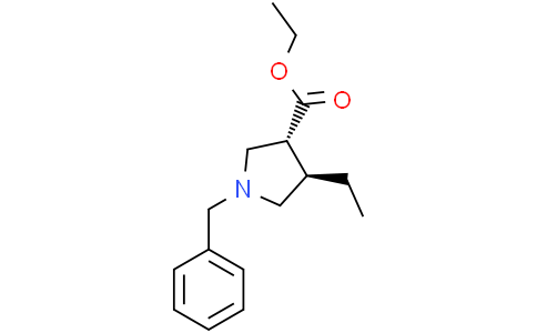 ethyl trans-1-benzyl-4-ethylpyrrolidine-3-carboxylate