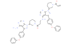 1-((R)-3-(4-((3-((R)-3-(4-氨基-3-(4-苯氧基苯基)-1H-吡唑并[3,4-d]嘧啶-1-基)哌啶-1-基)-3氧丙基)氨基)-3-(4-苯氧苯基)-1H-吡唑并[3,4-d] 嘧啶-1-基)哌啶-1-基)丙-2-烯-1-酮（伊布替尼/依鲁替尼杂质）