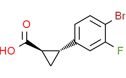 trans-2-(4-bromo-3-fluoro-phenyl)cyclopropanecarboxylic acid