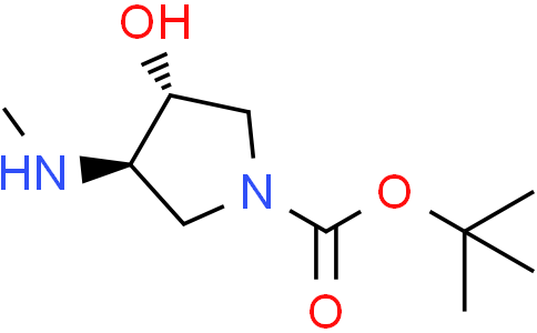 tert-butyl trans-3-hydroxy-4-(methylamino)pyrrolidine-1-carboxylate