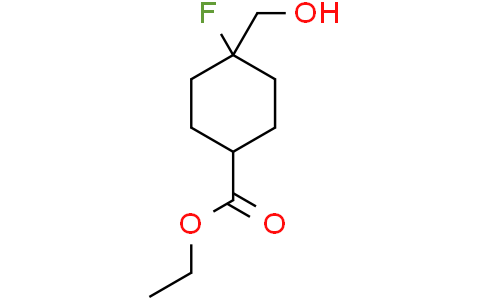 cis-ethyl 4-fluoro-4-(hydroxymethyl)cyclohexanecarboxylate