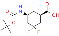 (1S，5R)-5-((叔丁氧羰基)氨基)-3，3-二氟环己烷羧酸