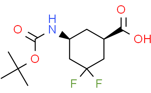 (1S,5R)-5-(tert-butoxycarbonylamino)-3,3-difluoro-cyclohexanecarboxylic acid