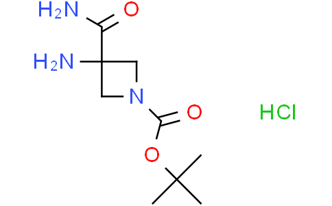 tert-butyl 3-amino-3-carbamoylazetidine-1-carboxylate hydrochloride