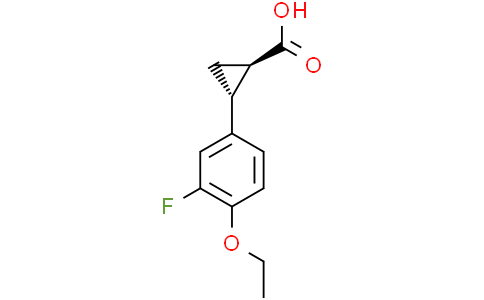 trans-2-(4-ethoxy-3-fluoro-phenyl)cyclopropanecarboxylic acid