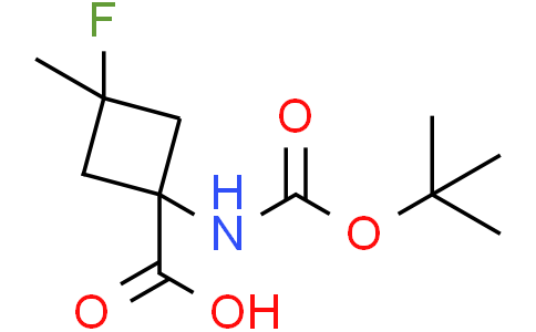 1-(tert-butoxycarbonylamino)-3-fluoro-3-methyl-cyclobutanecarboxylic acid