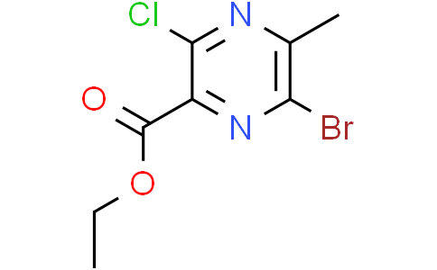 ethyl 6-bromo-3-chloro-5-methyl-pyrazine-2-carboxylate