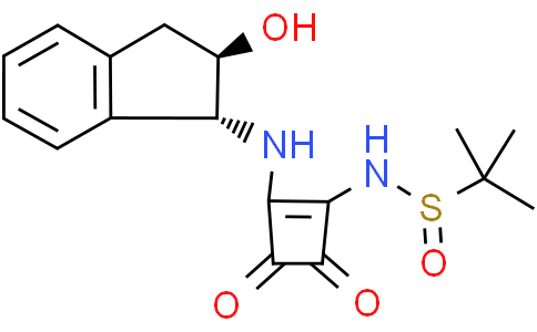 (S)-N-(2-(((1R,2R)-2-Hydroxy-2,3-Dihydro-1H-Inden-1-yl)Amino)-3,4-Dioxocyclobut-1-en-1-yl)-2-Methylpropane-2-SulfinamideCas:2092457-64-0