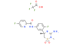 (R)-5-氟-N-(4-氟-3-(3-亚氨基-2，5-二甲基-1，1-二氧基-1，2，4-噻二嗪-5-基)苯基)吡啶酰胺2，2，2-三氟乙酸盐,95%
