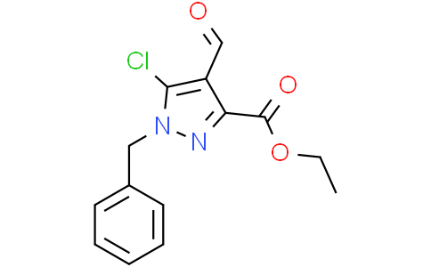 ethyl 1-benzyl-5-chloro-4-formyl-pyrazole-3-carboxylate