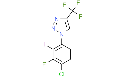 1-(4-chloro-3-fluoro-2-iodo-phenyl)-4-(trifluoromethyl)triazole