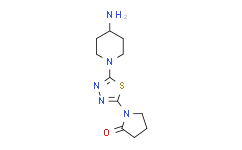 1-(5-(4-Aminopiperidin-1-yl)-1，3，4-thiadiazol-2-yl)pyrrolidin-2-one,95%