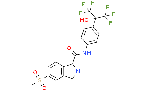 N-(4-(1,1,1,3,3,3-六氟-2-羟基丙烷-2-基)苯基)-5-(甲磺酰基)异吲哚啉-1-甲酰胺