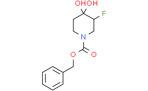 benzyl 3-fluoro-4,4-dihydroxypiperidine-1-carboxylate