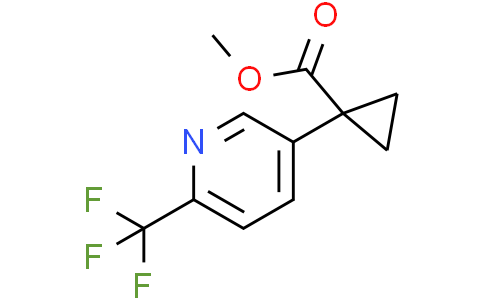 methyl 1-[6-(trifluoromethyl)-3-pyridyl]cyclopropanecarboxylate