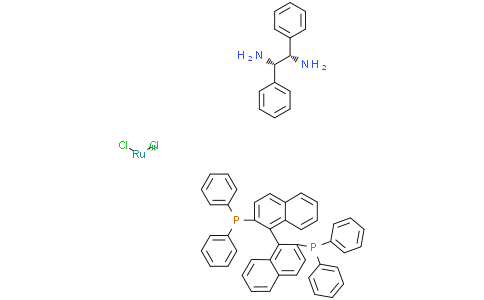 二氯[(R)-(+)-2,2′-双(二苯基膦)1,1′-联萘基][(1S,2S)-(-)-1,2-二苯基乙二胺]钌(II)
