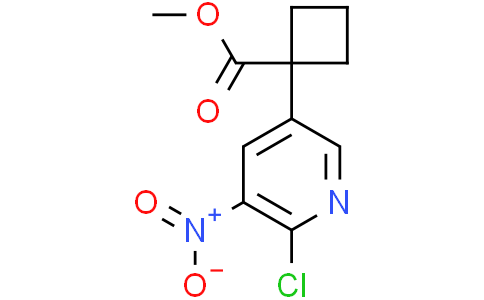 methyl 1-(6-chloro-5-nitro-3-pyridyl)cyclobutanecarboxylate