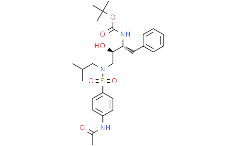 tert-Butyl ((2R,3R)-4-(4-acetamido-N-isobutylphenylsulfonamido)-3-hydroxy-1-phenylbutan-2-yl)carbamateCas:2126144-72-5