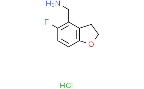 (5-fluoro-2,3-dihydrobenzofuran-4-yl)methanamine hydrochloride