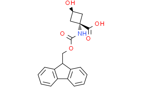 cis-1-(9H-fluoren-9-ylmethoxycarbonylamino)-3-hydroxy-cyclobutanecarboxylic acid