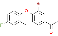 1-[3-bromo-4-(4-fluoro-2，6-dimethyl-phenoxy)phenyl]ethanone