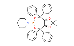 1-[(3aR，8aR)-四氢-2，2-二甲基-4，4，8，8-四苯基-1，3-二噁唑并[4，5-e][1，3，2]二噁膦杂庚英-6-基]哌啶,98%，ee99%