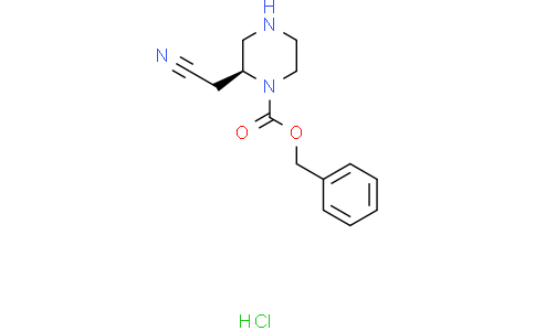 benzyl (2S)-2-(cyanomethyl)piperazine-1-carboxylate hydrochloride