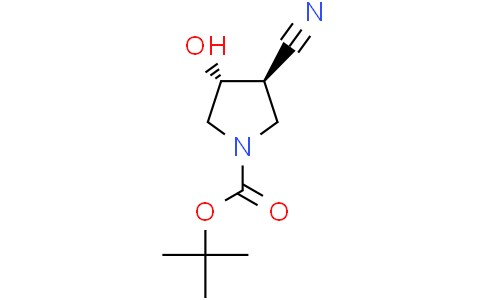 tert-butyl trans-3-cyano-4-hydroxypyrrolidine-1-carboxylate