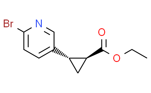 ethyl (1S,2S)-2-(6-bromo-3-pyridyl)cyclopropanecarboxylate