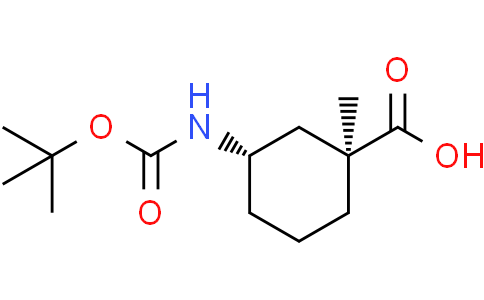 (1S,3S)-3-{[(tert-butoxy)carbonyl]amino}-1-methylcyclohexane-1-carboxylic acid