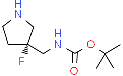 tert-butyl N-{[(3R)-3-fluoropyrrolidin-3-yl]methyl}carbamate
