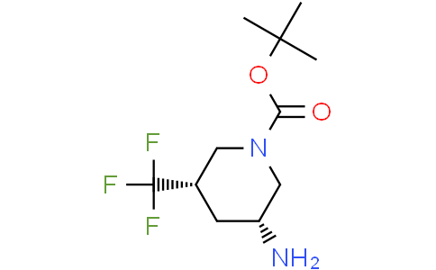 tert-butyl (3R,5S)-3-amino-5-(trifluoromethyl)piperidine-1-carboxylate