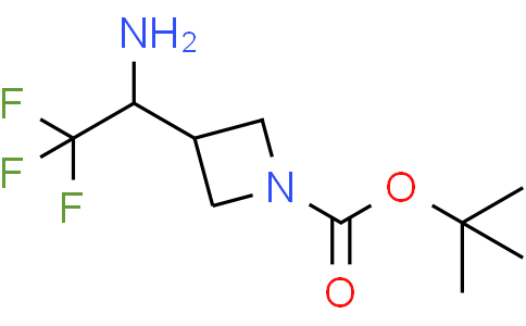 tert-butyl 3-(1-amino-2,2,2-trifluoroethyl)azetidine-1-carboxylate