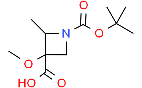 1-tert-butoxycarbonyl-3-methoxy-2-methyl-azetidine-3-carboxylic acid