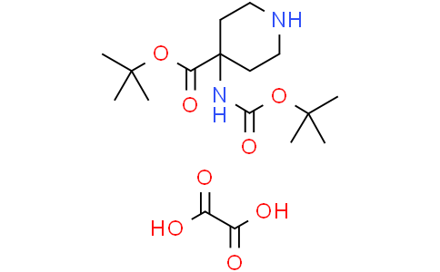 tert-butyl 4-(tert-butoxycarbonylamino)piperidine-4-carboxylate;hemi(oxalic acid)