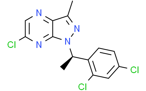 6-chloro-1-[(1R)-1-(2,4-dichlorophenyl)ethyl]-3-methyl-pyrazolo[3,4-b]pyrazine