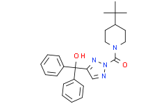 (4-tert-butylpiperidin-1-yl)-[4-[hydroxy(diphenyl)methyl]triazol-2-yl]methanone