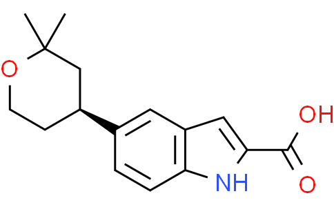 5-[(4S)-2,2-dimethyltetrahydropyran-4-yl]-1H-indole-2-carboxylic acid