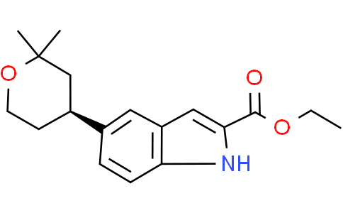 ethyl 5-[(4S)-2,2-dimethyltetrahydropyran-4-yl]-1H-indole-2-carboxylate