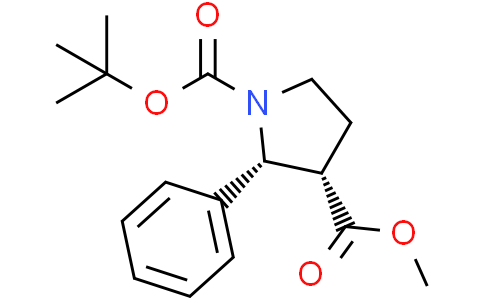 1-tert-butyl 3-methyl cis-2-phenylpyrrolidine-1,3-dicarboxylate