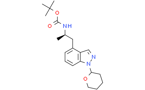Carbamicacid,N-[(1R)-1-methyl-2-[1-(tetrahydro-2H-pyran-2-yl)-1H-indazol-4-yl]ethyl]-,1,1-dimethylethylesterCas:2222846-04-8
