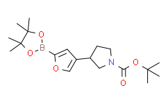 Tert-butyl 3-(5-(4，4，5，5-tetramethyl-1，3，2-dioxaborolan-2-yl)furan-3-yl)pyrrolidine-1-carboxylate,95%